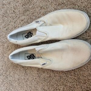 White Slip on Vans